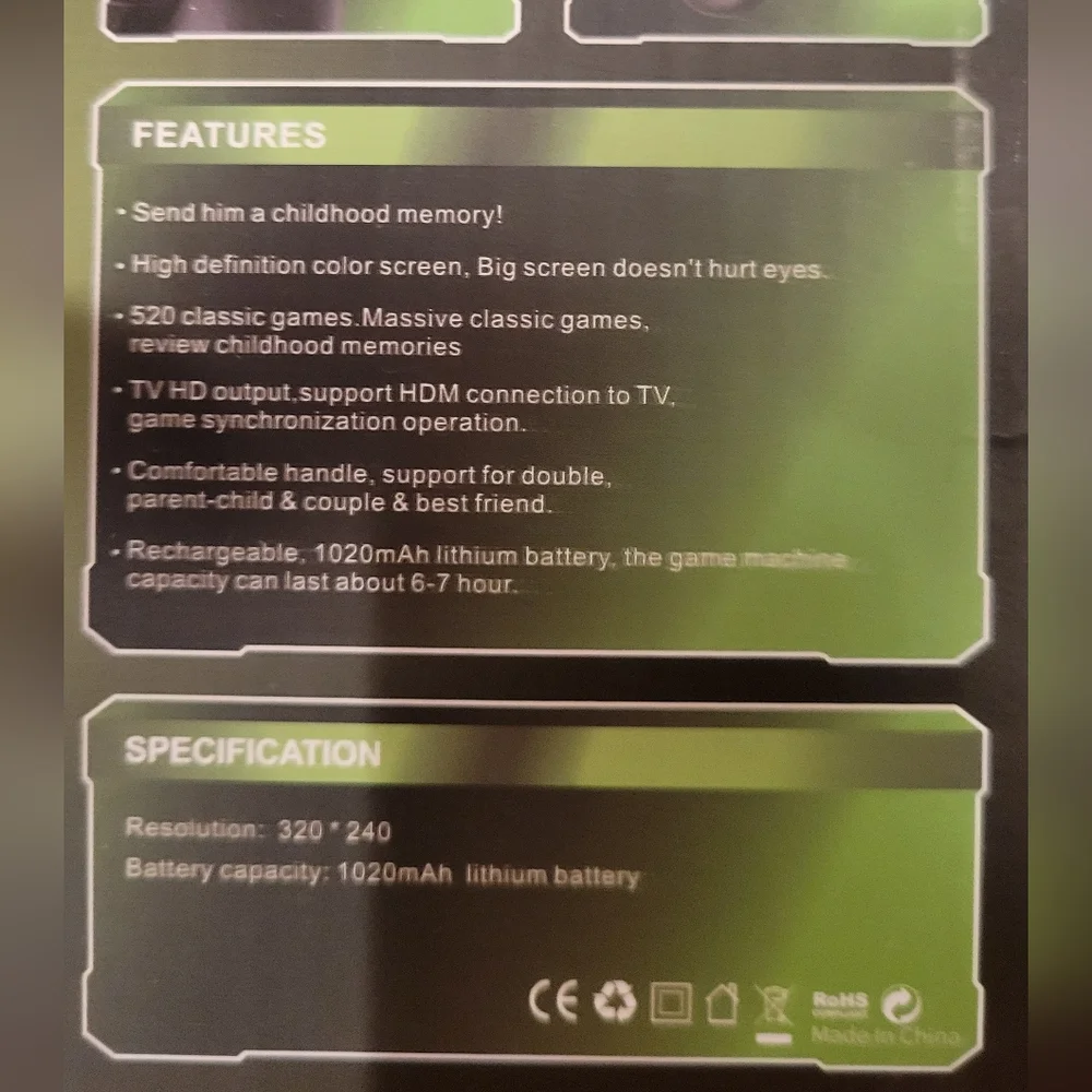 Gamepad Digital Game Player - Black